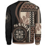 Samoa Sweatshirt Custom Samoan Siapo Motif Classic Style