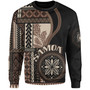 Samoa Sweatshirt Custom Samoan Siapo Motif Classic Style