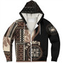 Samoa Sherpa Hoodie Custom Samoan Siapo Motif Classic Style