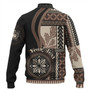 Samoa Baseball Jacket Custom Samoan Siapo Motif Classic Style