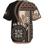 Samoa Baseball Shirt Custom Samoan Siapo Motif Classic Style