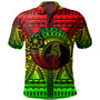 Hawaii Polo Shirt Custom Seahorse Polynesian Tattoo Reggae