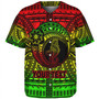 Hawaii Baseball Shirt Custom Seahorse Polynesian Tattoo Reggae