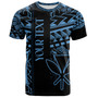 Hawaii T-Shirt Custom Kanaka Maoli Hawaiian Blue Tribal Pattern