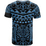 Hawaii T-Shirt Custom Kanaka Maoli Hawaiian Blue Tribal Pattern