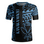 Hawaii Rugby Jersey Custom Kanaka Maoli Hawaiian Blue Tribal Pattern