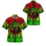 Hawaii Combo Off Shoulder Long Dress And Shirt Seahorse Polynesian Tattoo Reggae