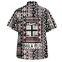 Fiji Hawaiian Shirt Bula Fiji Masi Motif Brown Color Design
