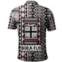 Fiji Polo Shirt Bula Fiji Masi Motif Brown Color Design