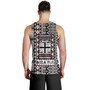 Fiji Tank Top Bula Fiji Masi Motif Brown Color Design