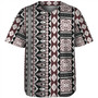 Fiji Baseball Shirt Bula Fiji Masi Motif Brown Color Design