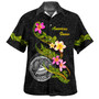 American Samoa Hawaiian Shirt Custom Plumeria Tribal