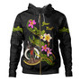 Vanuatu Hoodie Custom Plumeria Tribal