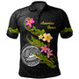 American Samoa Polo Shirt Custom Plumeria Tribal