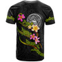 American Samoa T-Shirt Custom Plumeria Tribal