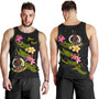 Vanuatu Tank Top Custom Plumeria Tribal