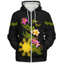 Philippines Filipinos Sherpa Hoodie Custom Plumeria Tribal