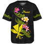 Hawaii Baseball Shirt Custom Plumeria Tribal