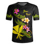 Hawaii Rugby Jersey Custom Plumeria Tribal