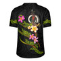 Vanuatu Rugby Jersey Custom Plumeria Tribal