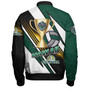 Hawaii Bomber Jacket Custom Volleyball Cup Championship Hawaii Polynesian Patterns