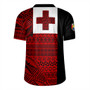 Tonga Rugby Jersey Flag Ngatu Pattern Style