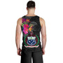Samoa Tank Top Custom Samoa Coat Of Arms With Tropical Flowers Special
