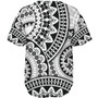 Fiji Baseball Shirt Bula Fijian Circle Pattern Design