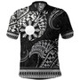 Philippines Filipinos Polo Shirt Filipino Coat Of Arms With Leaves and Tribal Patterns