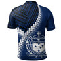 Samoa Polo Shirt Samoa Coat Of Arms With Polynesian Tattoo Style