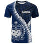 Samoa T-Shirt Samoa Coat Of Arms With Polynesian Tattoo Style