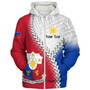 Philippines Filipinos Sherpa Hoodie Custom Filipino Coat Of Arms With Tribal Patterns Flag Style