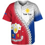 Philippines Filipinos Baseball Shirt Custom Filipinos Coat Of Arms With Tribal Patterns Flag Style