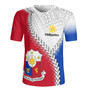 Philippines Filipinos Rugby Jersey Custom Filipinos Coat Of Arms With Tribal Patterns Flag Style
