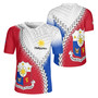 Philippines Filipinos Rugby Jersey Custom Filipinos Coat Of Arms With Tribal Patterns Flag Style