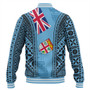 Fiji Baseball Jacket Bula Pattern Style Flag