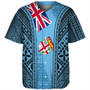 Fiji Baseball Shirt Bula Pattern Style Flag