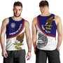 American Samoa Tank Top Custom Polynesian Tradition Seal Flag Color