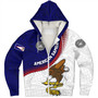 American Samoa Sherpa Hoodie Custom Polynesian Tradition Seal Flag Color