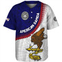 American Samoa Baseball Shirt Custom Polynesian Tradition Seal Flag Color