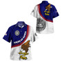 Samoa Combo Off Shoulder Long Dress And Shirt Samoa Coat Of Arms With Polynesian Tattoo Flag Style