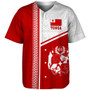 Tonga Baseball Shirt Custom Tribal Ngatu Design Flag