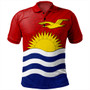 Kiribati Polo Shirt Flag Design With Pattern