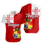Tonga Short Sleeve Shirt Flag Design With Pattern