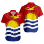 Kiribati Short Sleeve Shirt Flag Design With Pattern