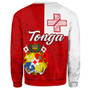 Tonga Sweatshirt Flag Design With Pattern