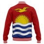 Kiribati Baseball Jacket Flag Design With Pattern