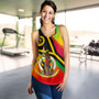 Vanuatu Women Tank Tribal Pattern Flag Grunge