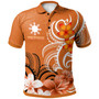 Philippines Filipinos Polo Shirt Custom Personalised Floral Spirit Orange1
