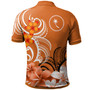 Chuuk State Polo Shirt Custom Personalised Floral Spirit Orange2